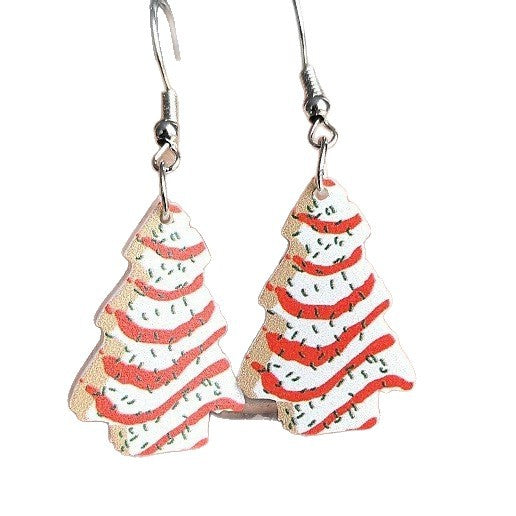 Wholesale Acrylic Icy Snowflake Retro Christmas Love Song Earrings